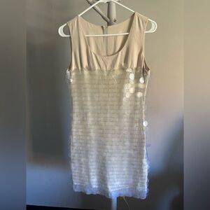 Theme Cream Sequin Dress